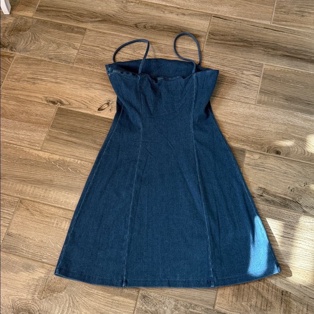 Susana Monaco Women's Light Blue Denim Mini Dress Western Cowgirl NWT Sz Small - Picture 4 of 8